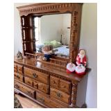 CLOSEUP OF DRESSER WITH MIRROR