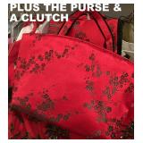 3 PCS INCLUDING THE THE ELEGANT TOP, PURSE, AND CLUTCH BAG