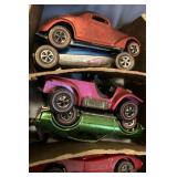 RED LINE HOT WHEELS & OTHERS AS FOUND IN STORAGE CASE