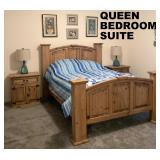 BEAUTIFUL ALL WOOD BEDROOM SUITE!! LIKE NEW.