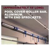 THIS POOL COVER HAS THE BRACKETS, TOO. ABOUT 19