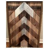 HOME DECOR WOOD AND METAL ARTWORK