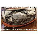 COLUMBIA 2-ROOM TENT IN THE ROLLING STORAGE/TRANSPORT BAG