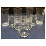 CUT GLASS JUICE TUMBLERS