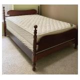 MID CENTURY LOW-POSTER DOUBLE BED