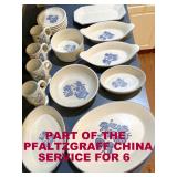 PFALTZGRAFF, SERVING PIECES AND PART OF THE SVC/6 SET