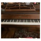CONSOLE PIANO WITH BENCH