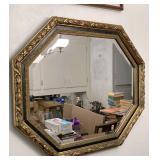 GILDED FRAME BEVELED MIRROR