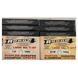 MANY BOXES OF STAPLES