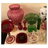 SAMPLE OF THE COLORED GLASS SELECTIONS