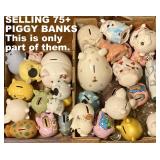 PIGGY BANK COLLECTION. APPROX 80pcs