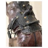 HORSE MADE OF LEATHER
