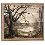 H. GILBERT FOOTE ARTWORK, FRAMED.
