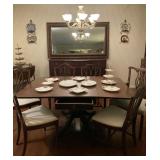 J. B. VanSKIVER CO. TABLE AND 6 CHAIRS