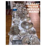 QUALITY SILVER SERVICE PIECES, MAJOR BRAND NAMES