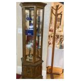 TALL NARROW LIGHTED DISPLAY CABINET. PERFECT FOR ANY ROOM!!
