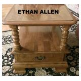 ETHAN ALLEN OCCASIONAL TABLE WITH DRAWER