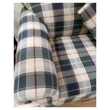 ANOTHER VIEW OF THE FABRIC PATTERN OF THE SOFA. EXCELLENT CONDITION