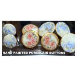 HAND PAINTED PORCELAIN BUTTONS