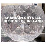 SHANNON CRYSTAL BOWL. CAN ALSO USE AS VOTIVE CANDLE HOLDER.