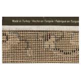 INFO ON BACK OF THE RUG