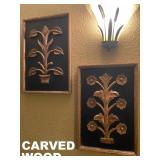 HAND CARVED WALL ART