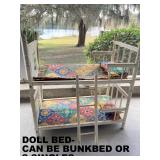 DISCOVERED IN ATTIC MONDAY. DOLL BUNKBED OR USE AS 2 SEPARATE BEDS