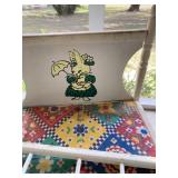 CUTE RABBIT DECAL ON THE DOLL BED