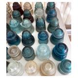 ANTIQUE AND VINTAGE GLASS INSULATORS