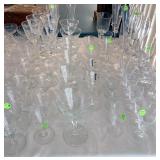 SO MUCH NICE CRYSTAL AND CLEAR GLASS STEMWARE