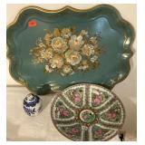 LAQUERED TRAY AND BOWL