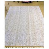 SHEER LACE TABLE COVER, BED COVER, OR CURTAIN