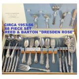 FINE QUALITY "DRESDEN ROSE" SILVERWARE by REED & BARTON