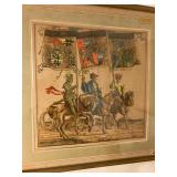 THERE ARE 6 OF THESE ANTIQUE PRINTS. THE DAYS OF KNIGHTS AND CASTLES!!!