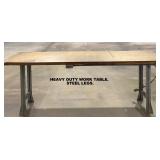 ANOTHE NICE STEEL BASE WORK TABLE. EXTRA DURABLE AND STURDY!