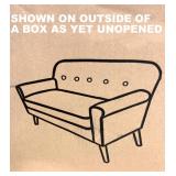 THIS SOFA IS PICTURED ON A LARGE CARTON WHICH HASN