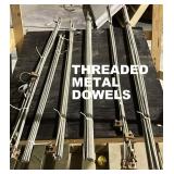 WOW! A NICE GROUP OF THREADED STEEL DOWELS!! 