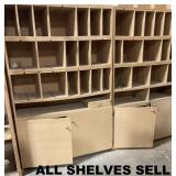 SUPERIOR QUALITY CRAFTSMANSHIP: CUSTOM CRAFTED SHELF UNITS. 