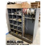 NICE, PRACTICAL SHELF UNIT. 70S TRAND AIRPLANE CABLE