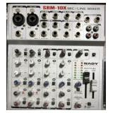 SRM-10X MICROPHONE & LINE MIXER CONSOLE w/NADY AUDIO MASTER MIX CONTROLS