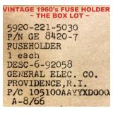 VINTAGE 1966 GE FUSEHOLDERS IN ORIGINAL PACKAGING