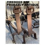 ANTIQUE FIRE DOGS. see auction listing