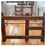 NICE SOLID WOOD BUNKHOUSE STYLE SINGLE BED
