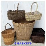 NICE LOT OF LARGE, QUALITY BASKETS