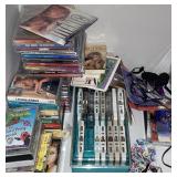 CDs, DVDs, CASSETTES