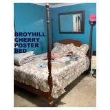 CHERRY BROYHILL TALL POST BED