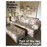MORE SOFAS WITH TROPICAL LEAF PATTERN FABRIC UPHOLSTERY