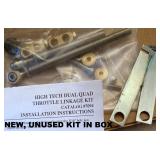 HIGH TECH DUAL QUAD THROTTLE LINKAGE KIT, NEW IN PKJ