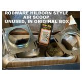 RODWARE HILBORN STYLE AIR SCOOP. UNUSED, IN ORIGINAL BOX