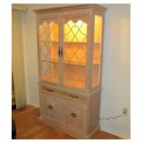 LIGHTED DISPLAY CABINET. GREAT FOR CHINA OR COLLECTIBLES